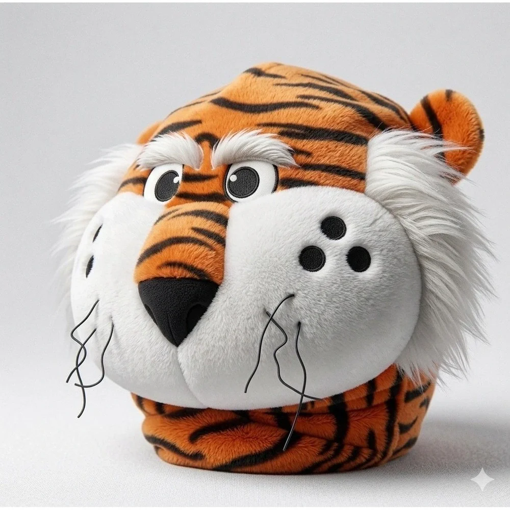 NWT! Auburn Tigers Plush Mascot Hoodie Convertible Pillow NCAA Sports Football